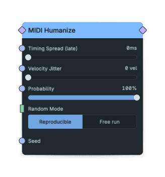 MIDI Humanize node screenshot