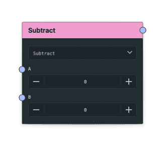 Subtract node screenshot