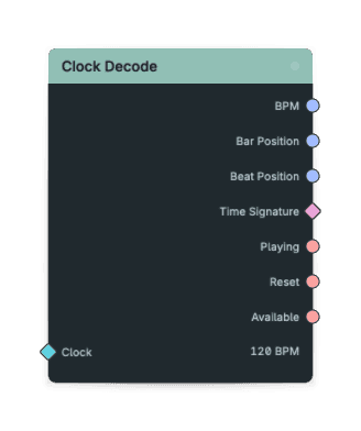 Clock Decode node screenshot
