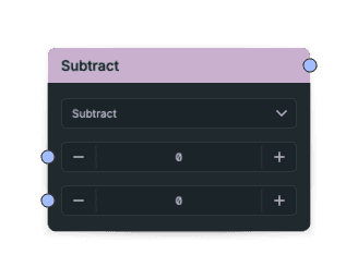 Subtract node screenshot