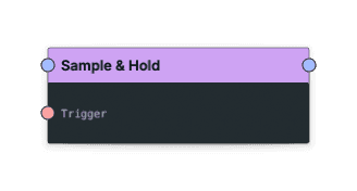 Sample & Hold node screenshot