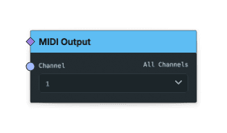MIDI Output node screenshot
