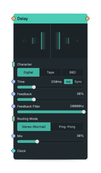 Delay node screenshot