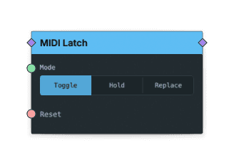 MIDI Latch node screenshot