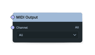 MIDI Output node screenshot