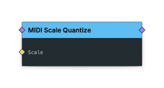 MIDI Scale Quantize node screenshot