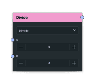 Divide node screenshot