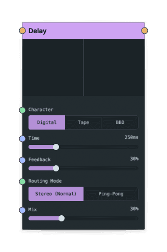 Delay node screenshot