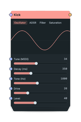 Kick node screenshot