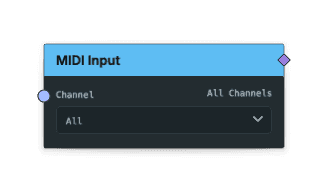 MIDI Input node screenshot