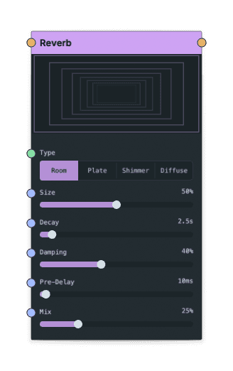 Reverb node screenshot
