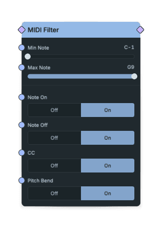 MIDI Filter node screenshot