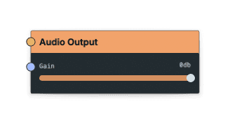 Audio Output node screenshot