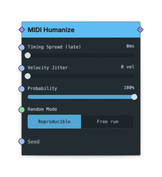 MIDI Humanize node screenshot
