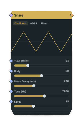 Snare node screenshot