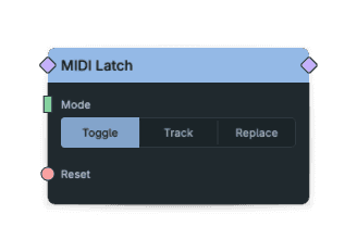 MIDI Latch node screenshot