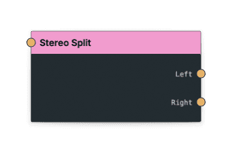 Stereo Split node screenshot