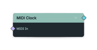 MIDI Clock node screenshot