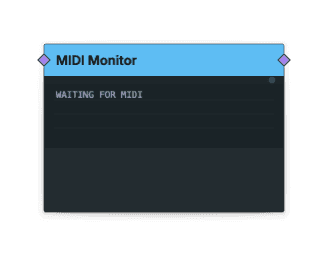 MIDI Monitor node screenshot