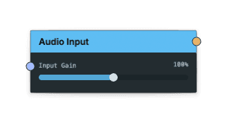 Audio Input node screenshot