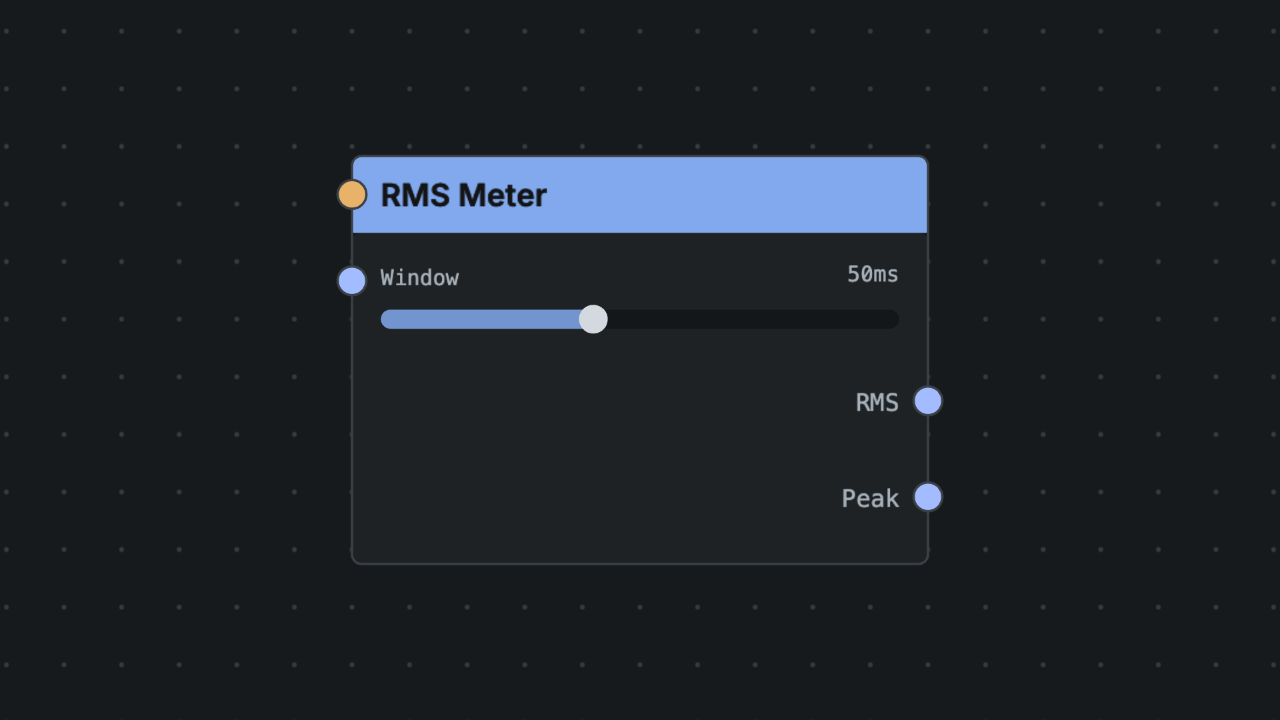 RMS Meter node screenshot