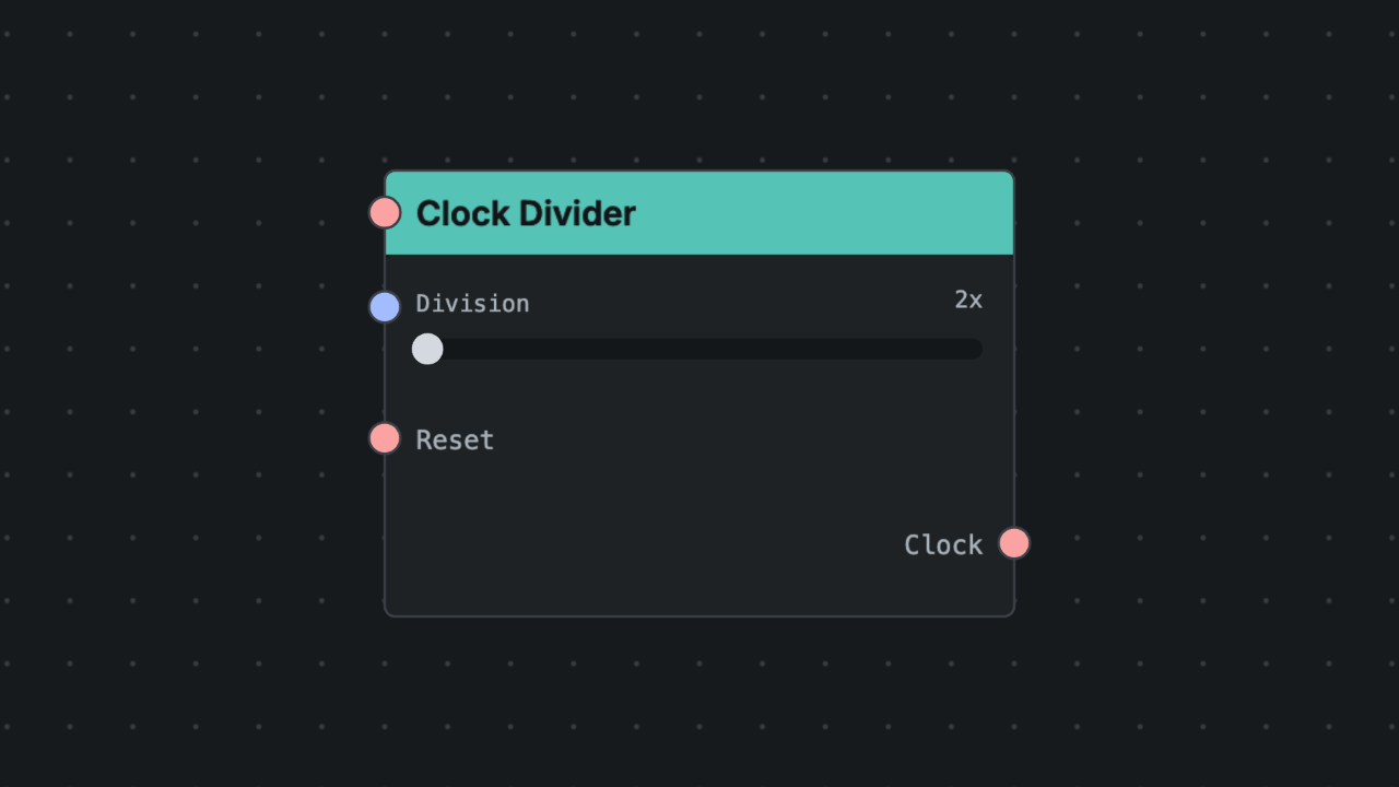 Clock Divider node screenshot