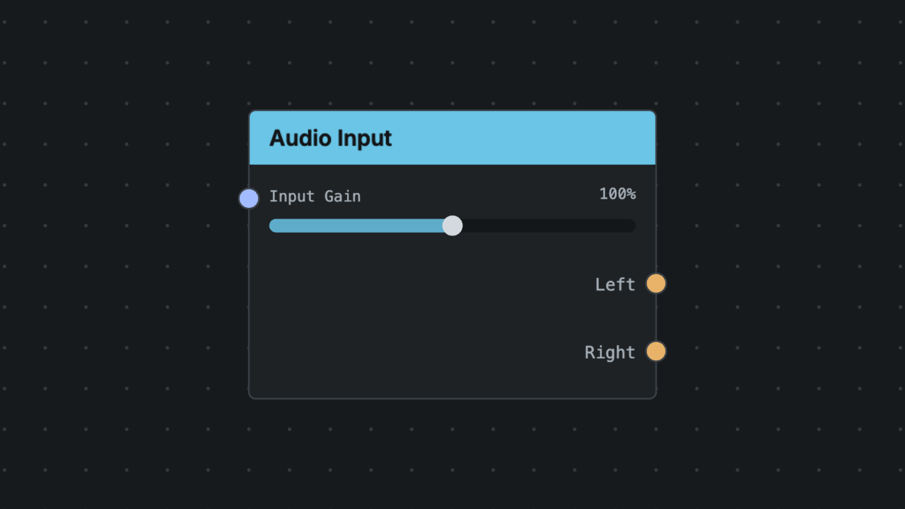 Audio Input node screenshot