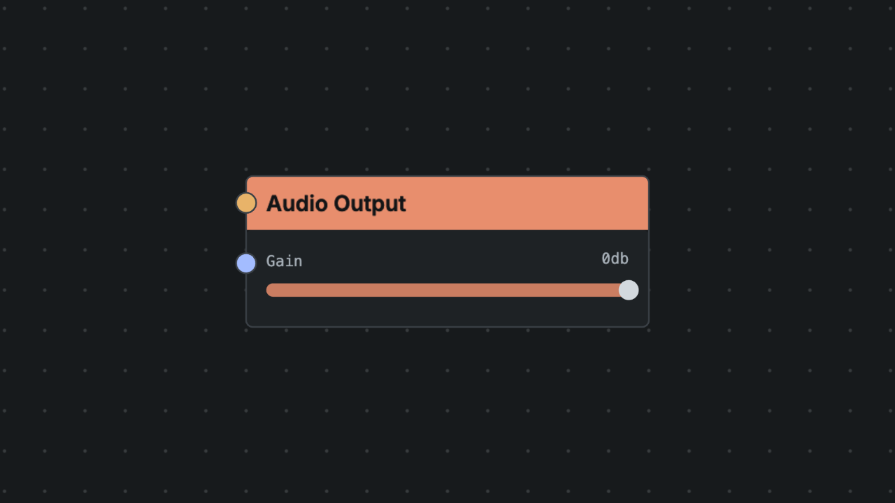 Audio Output node screenshot