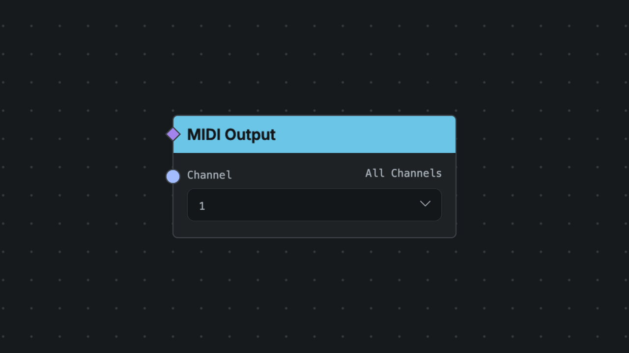 MIDI Output node screenshot