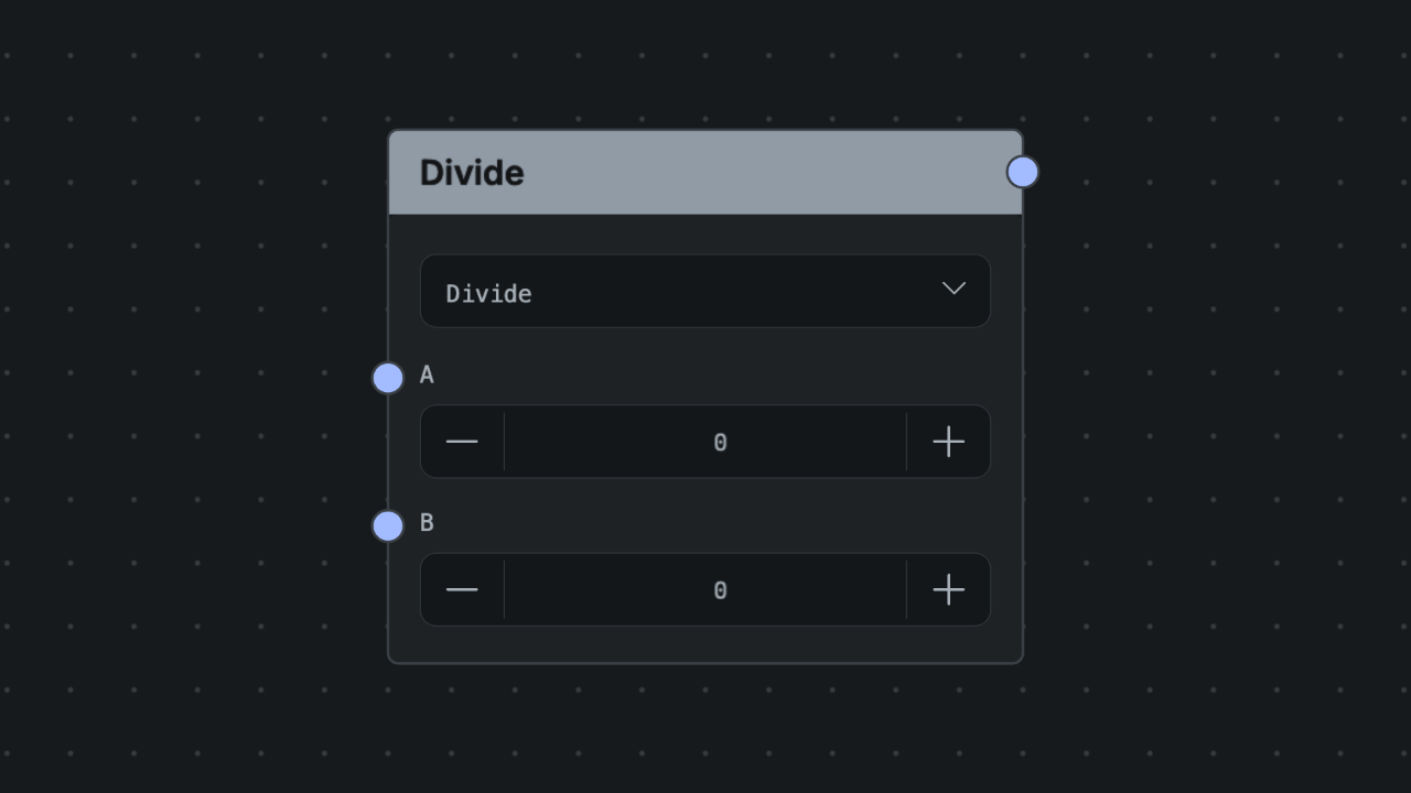 Divide node screenshot