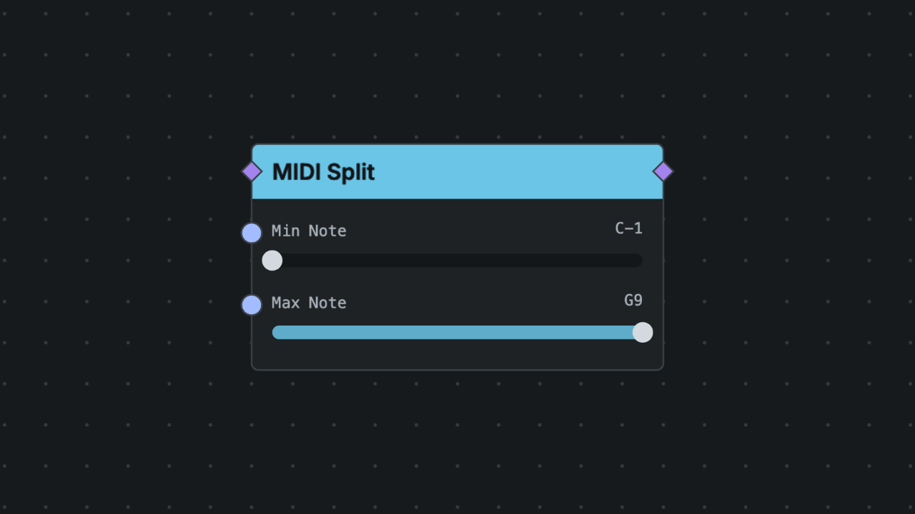 MIDI Split node screenshot