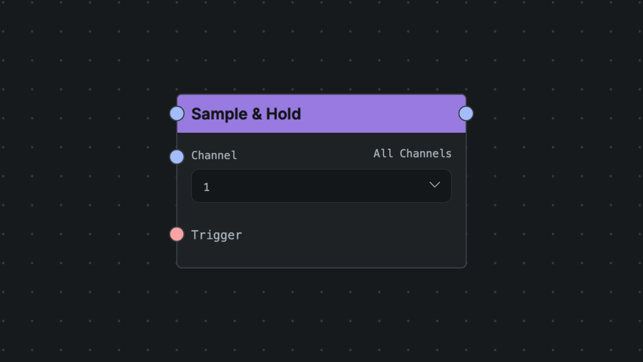 Sample & Hold node screenshot