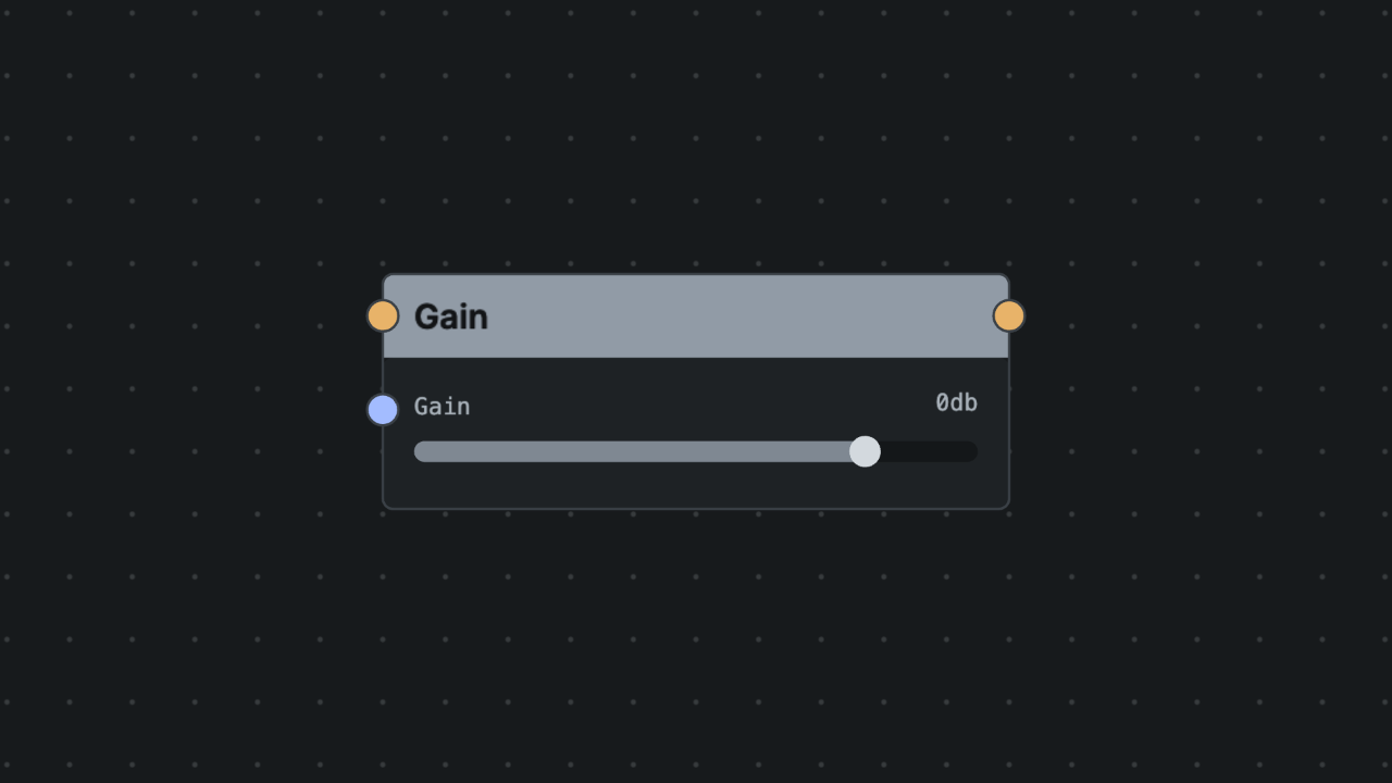 Gain node screenshot