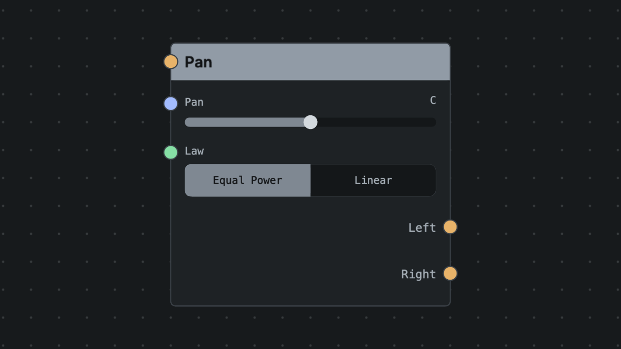 Stereo Split node screenshot